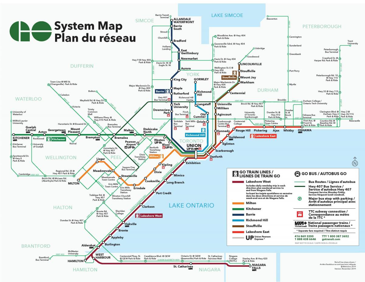 Toronto bus station map