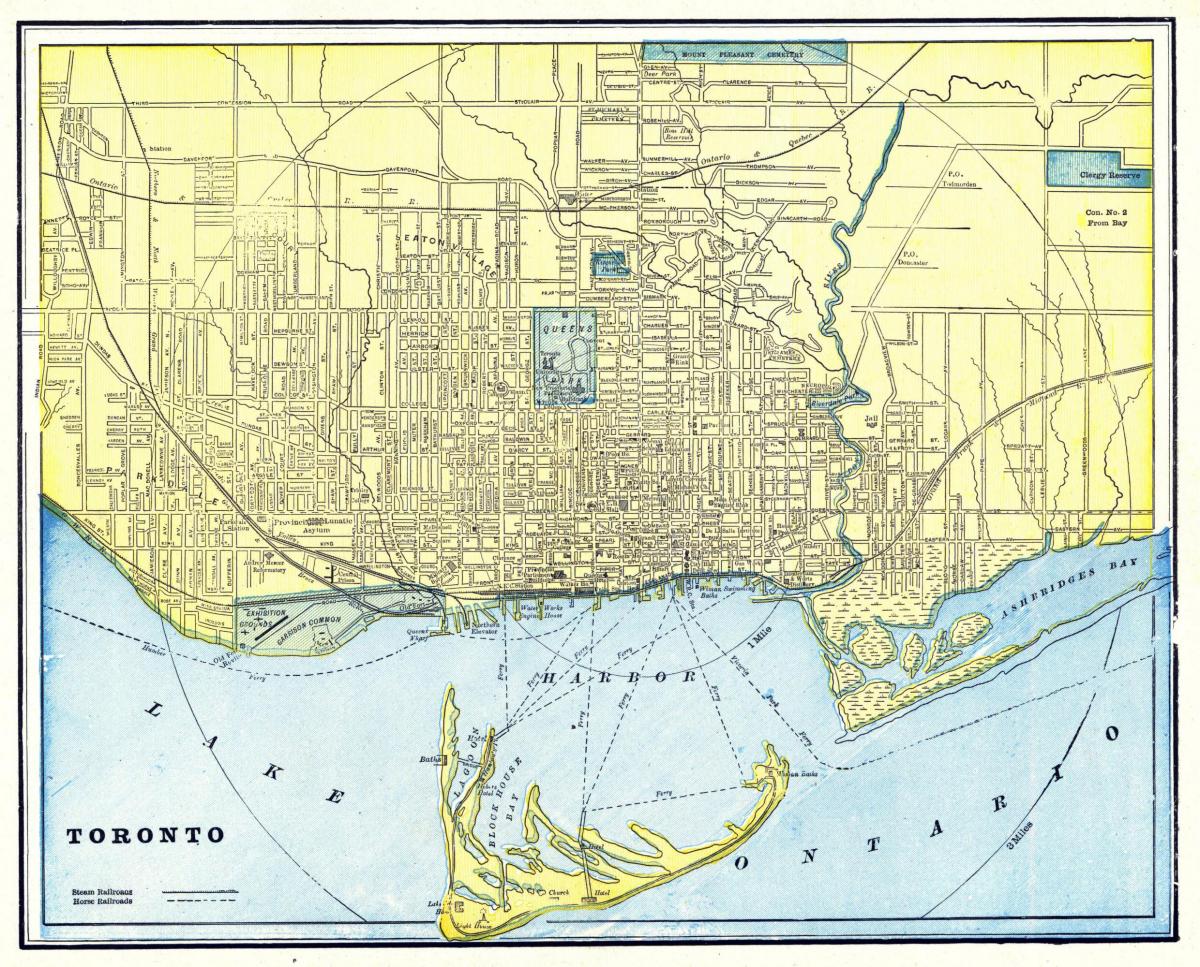 old map of Toronto