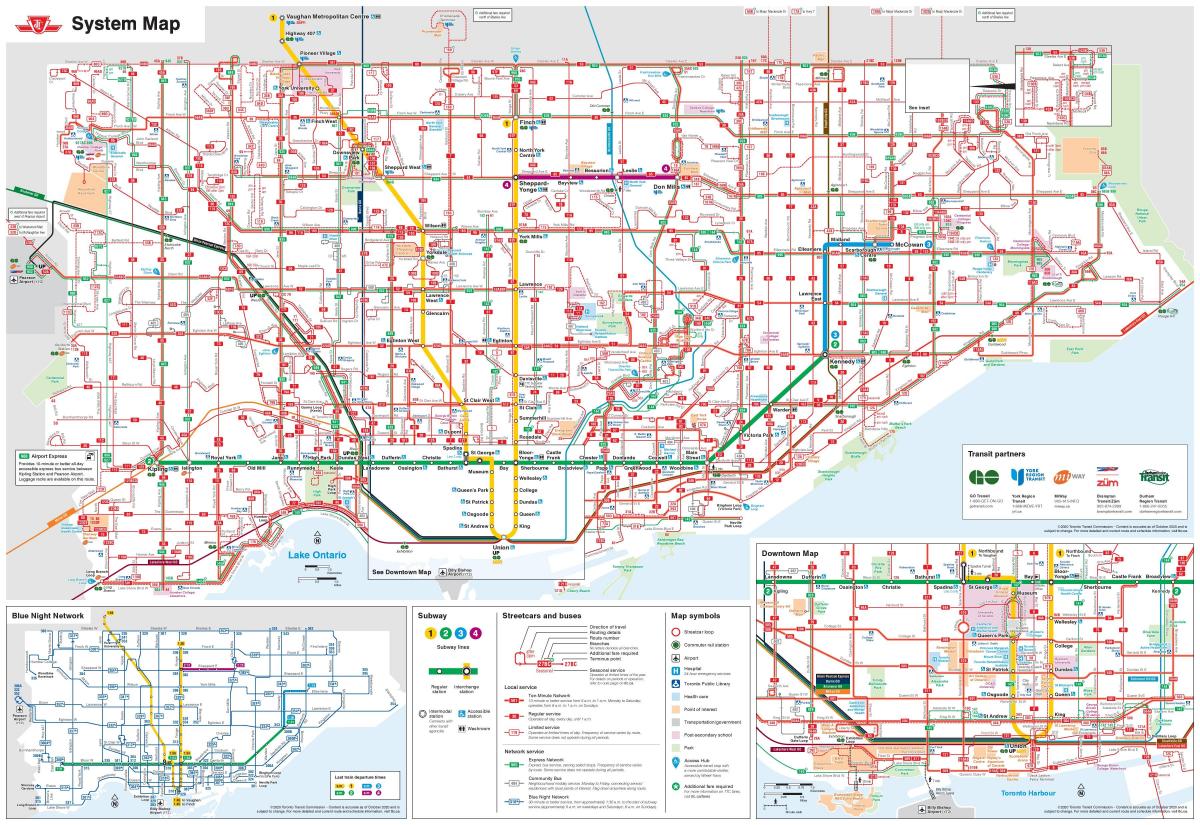 ttc bus map Toronto