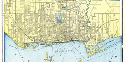 Old map of Toronto