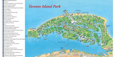 Map of Toronto island