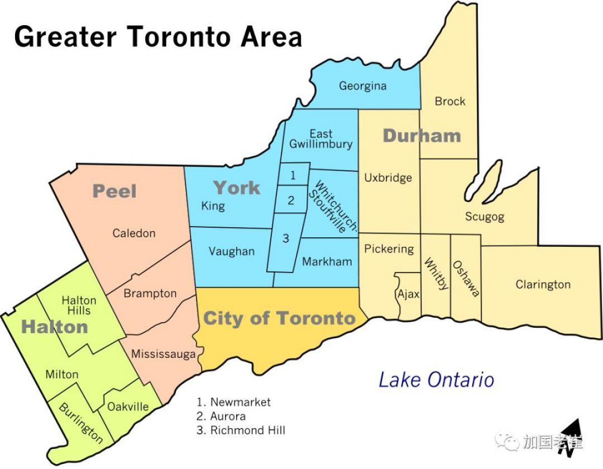 Map Of Toronto Area 