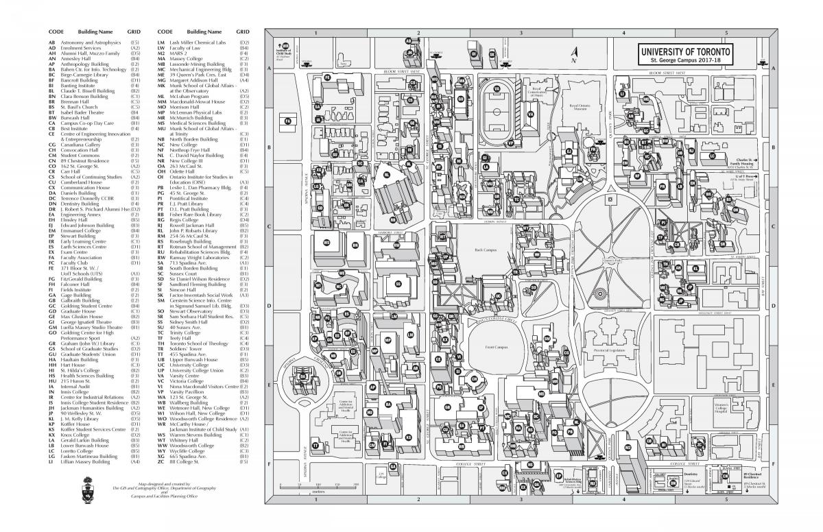 university of Toronto map
