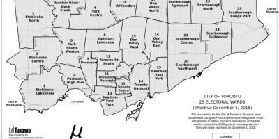 Toronto ward map