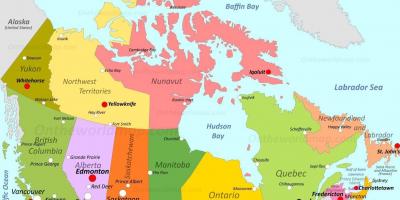 Canada map Toronto