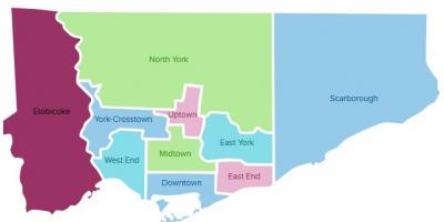 Map of Toronto neighbourhoods
